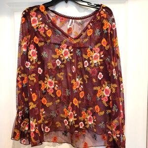 Free People Feather Bone Top, Size M